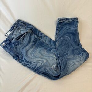 Hollister High Rise‎ Curvy Mom Swirly Jeans.